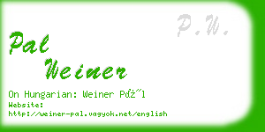 pal weiner business card